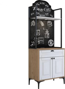 Ντουλάπι Καρυδί / Λευκό FADEGRU 70x40x184.6