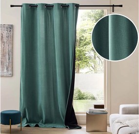 Κουρτίνα Chenille Douceur d'intérieur - 140x260cm - Πετρόλ