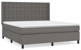 ΚΡΕΒΑΤΙ BOXSPRING ΜΕ ΣΤΡΩΜΑ ΓΚΡΙ 160X200ΕΚ. ΑΠΟ ΣΥΝΘΕΤΙΚΟ ΔΕΡΜΑ 3132511