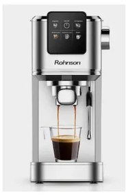 Rohnson R-98016 Αυτόματη Μηχανή Espresso 1350W Πίεσης 20bar για Cappuccino Ασημί