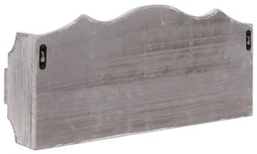 vidaXL Κρεμάστρα Τοίχου Γκρι 50 x 10 x 23 εκ. Ξύλινη