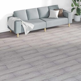 vidaXL Πλάκες Δαπέδου 18 pcs Σκούρο Γκρι 5,26 τ.μ. PVC