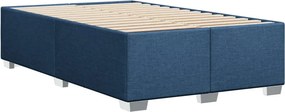 vidaXL Πλαίσιο κρεβατιού χωρίς στρώμα μπλε 120x200cm ύφασμα
