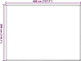 vidaXL Χαλί Σκηνής Καφέ 300 x 400 εκ.