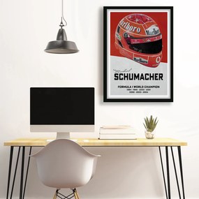 Πόστερ &amp; Κάδρο Retro Schumacher F041 40x50cm  Εκτύπωση Πόστερ (χωρίς κάδρο)