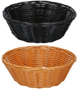 Καλάθια 20cm 2Τμχ Καφέ/Μαύρο ALPINA