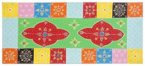 vidaXL End Table 2 pcs Πολύχρωμο Στερεό Ξύλο Μάνγκο και Μηχανικά Ξύλα