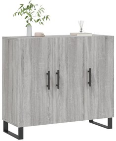 vidaXL Ντουλάπι Γκρι Sonoma 90 x 34 x 80 εκ. από Επεξεργασμένο Ξύλο