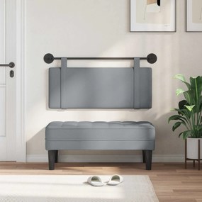 vidaXL Κρεμαστό Κεφαλάρι Ανοιχτό γκρι ύφασμα