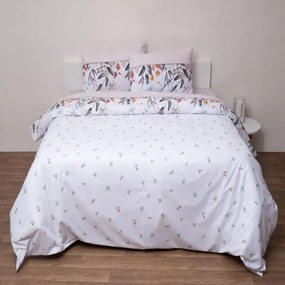 Σεντόνια Μονά (Σετ) Viopros Fresh Μελίσσα Λευκό ΧΩΡΙΣ ΛΑΣΤΙΧΟ 160x260