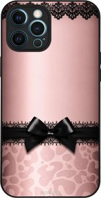 Θήκη Sonique DIVA Series για Apple iPhone 12 Pro Max Λεοπάρ Φιόγκος – Ροζ