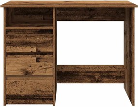 vidaXL Γραφείο Μαύρο 102x50x75 εκ. από Επεξεργασμένο Ξύλο
