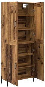 vidaXL Highboard 2 pcs Παλιό Ξύλο Επεξεργασμένο ξύλο