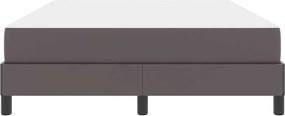 vidaXL Σκελετός Κρεβατιού με στρώμα Γκρι 140 x 200 cm ύφασμα