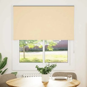 vidaXL Roller Blind Blackout Μπεζ 140x175 cm Πλάτος υφάσματος 136,6cm