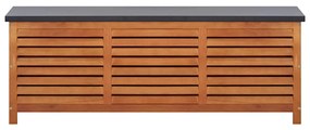 vidaXL Μπαούλο Αποθήκευσης Κήπου 150x50x55 εκ. Μασίφ Ξύλο Ευκαλύπτου
