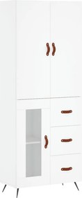 vidaXL Ντουλάπι Λευκό 69,5x34x180 εκ. από Επεξεργασμένο Ξύλο