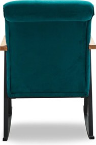 Κουνιστή Πολυθρόνα Πετρόλ Μπλε YOKA 86x64x96