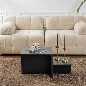 Τραπεζάκι Καφέ Harmony Μαύρο 80 x 40 x 40 cm