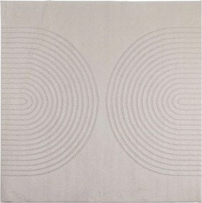 vidaXL Χαλί εσωτερικού χώρου GALATI Κρεμ 120 x 120 cm Πολυεστέρας