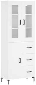 vidaXL Ντουλάπι Λευκό 69,5x34x180 εκ. από Επεξεργασμένο Ξύλο