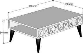 Coffee Table Line - Oak Oak