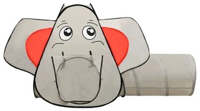 vidaXL Παιδική Σκηνή Ελέφαντας Γκρι 174 x 86 x 101 εκ. με 250 Μπάλες