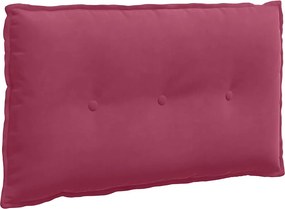 vidaXL Μαξιλάρι Πλάτης Κόκκινο 80 x 50 cm Υφασμάτινο Κορντουρά