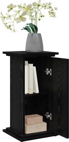 vidaXL Ράφι Έκθεσης Μαύρη Οξυά 31 x 30 x 60 cm Επεξεργασμένο ξύλο