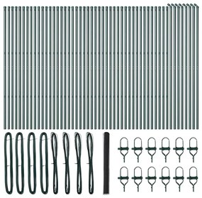 vidaXL Στύλος Περιφράξεων Γκρι 100 x 1,6 μ (36 χλστ πλέγμα)
