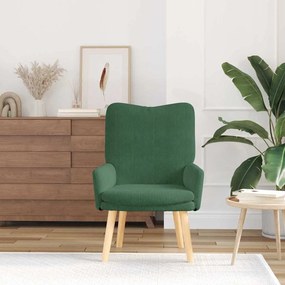 vidaXL Πολυθρόνα Τζαγκουάρ Πράσινο 63 x 67 x 94 εκ. ύφασμα