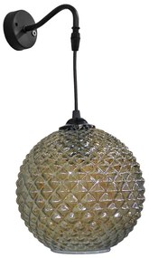 Φωτιστικό Τοίχου S-5010/20AP 02-0226 Fume Heronia Glass