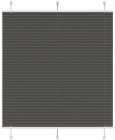 vidaXL Πλισέ περσίδα Μαύρο 120x150 cm Πλάτος υφάσματος 119,4 cm
