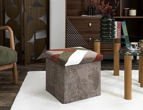 ΣΚΑΜΠΌ &amp; ΠΟΥΦ PATCHWORK FOLDING POUFFE BOX COTELE SCOTT HD0550