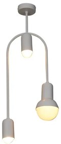 Κρεμαστό Φωτιστικό Οροφής 3xE27 G95 G45 LED Περιστρεφόμενοι Βραχίονες Christopher Homelighting-77-3783-Λευκό 77-3783