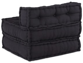 Modular Pouffe Anthracite 70x70x54 ύφασμα - Ανθρακί