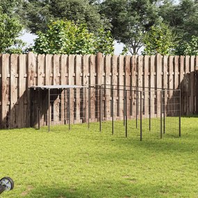 Σπιτάκι Σκύλου Μαύρο 4,84 μ² Ατσάλινο