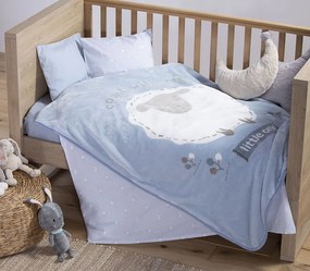 Βρεφική Κουβέρτα Κούνιας Sweet Sheep L.Blue 100x140 Nef-Nef Homeware