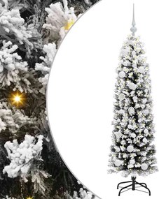 vidaXL Τεχνητό Χριστουγεννιάτικο Δέντρο με 150 LED Πράσινο 150 cm