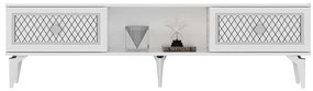 Έπιπλο Τηλεόρασης Herry 475OLV2926 150x29,6x44,6cm White-Silver