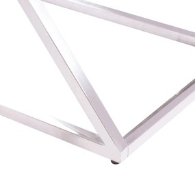 Κονσόλα Holland Με Γυαλί Και Βάση Χρωμίου 120x40x78 Ek.