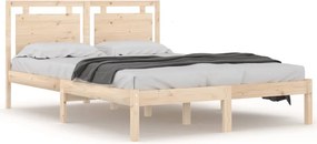 vidaXL Πλαίσιο Κρεβατιού 150 x 200 εκ. Μασίφ Ξύλο King Size