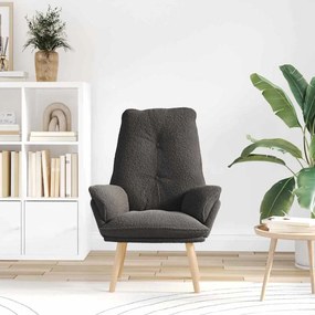 vidaXL Πολυθρόνα Σκούρο Γκρι 69 x 74 x 93 εκ. Υφάσματος Sherpa