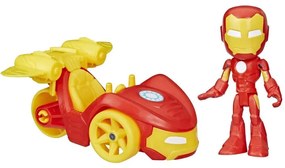 Φιγούρα Marvel Spidey F6776 And His Amazing Friends Iron Man Racer Red-Yellow Hasbro