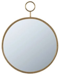 Artekko Lua Καθρέπτης Τοίχου Μεταλλικός Χρυσός (57x5x72)cm