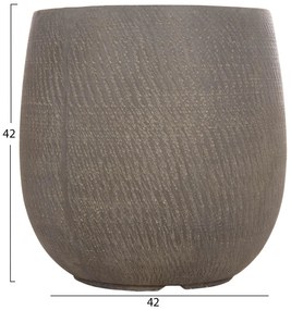 Σετ 4τεμ. Γλάστρες Στρόγγυλες GARDENER C4726 Fiberclay - Γκριζοπράσινο Φ52x55Υ εκ. 52x52x55 εκ.