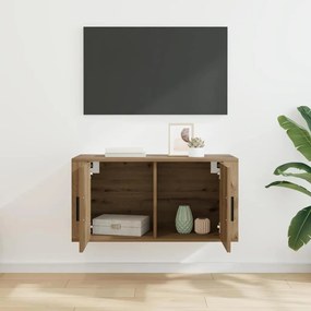 vidaXL Κρεμαστό Ντουλάπι Τηλεόρασης artisan δρυς 80 x 34.5 x 40 εκ