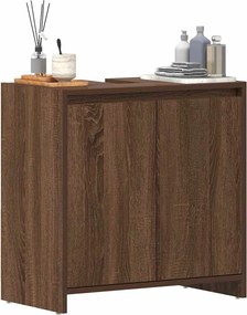 vidaXL Ντουλάπι Μπάνιου Καφέ Δρυς 60x33x61 εκ. από Επεξεργασμένο Ξύλο