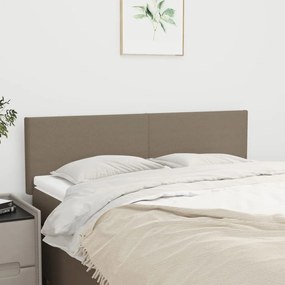 vidaXL Κεφαλάρια Ύφασμα 144x5x78/88 εκ. Taupe