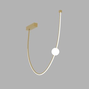Φωτιστικό Οροφής LED Dimmable Zambelis 22250 Gold Matt